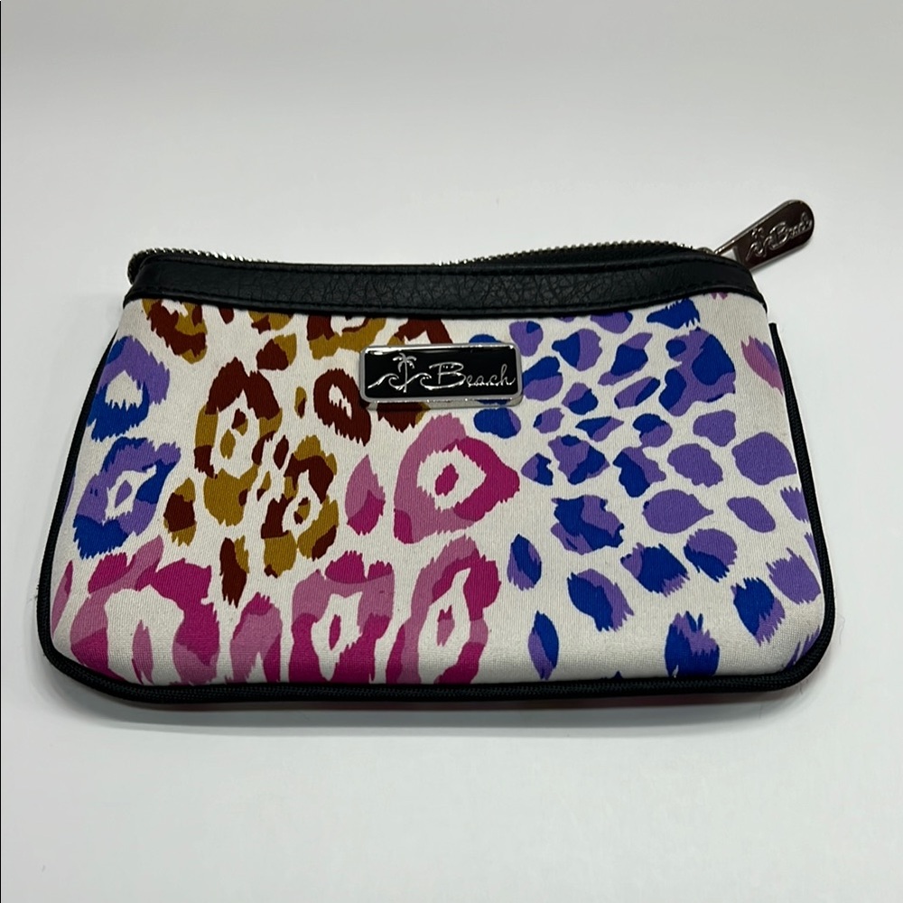 Multicolor Leopard Print Pouch